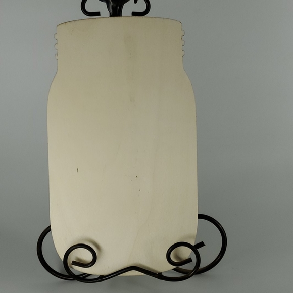 HAND PAINTED "Bee Kind" Wooden Mason Jar Decor - Picture 3 of 5